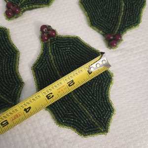 Handmade Beaded <b>Coasters</b> - Boho <b>Drink</b> <b>Coasters</b> with Polyester Backing (4x4 Inch) - Product Image 3