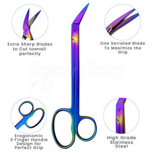 Comfortable Grip Stainless Steel Toenail <b>Cuticle</b> <b>Scissor</b> for Nail Grooming and <b>Cuticle</b> Shaping with Smooth Finish - Product Image 2
