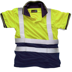 เสื้อโปโลแขนสั้นสะท้อนแสงสำหรับผู้ชายเสื้อสไตล์ตาข่ายพร้อมคุณสมบัติปรับแต่งได้ - Product Image 6