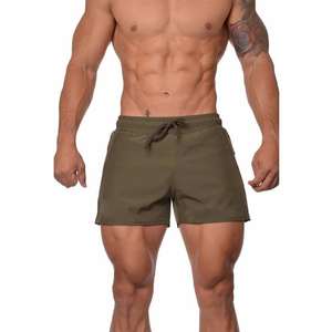 Vente en gros OEM 240 Grammes Shorts vierges Séchage rapide Respirant Gym Cordon de serrage Poches en maillot pour hommes Mince Décontracté Solide Sweat Tricoté - Product Image 6