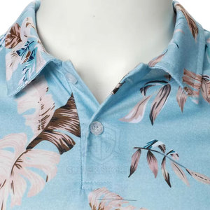 2024ทรงสลิมฟิตสำหรับผู้ชายเสื้อยืดโปโลผ้าฝ้ายพิมพ์ซับลิเมชัน/เส้นใยไม้ไผ่สไตล์ใหม่สำหรับใช้งานกลางแจ้ง - Product Image 4