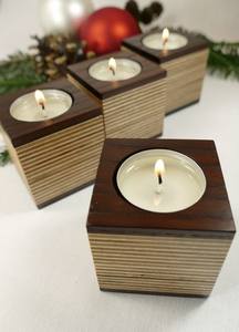 Bougeoirs en bois - Product Image 2