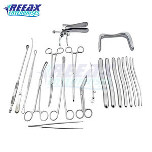 REEAX Enterprises, juego de curetaje de dilatación de acero inoxidable de alta calidad, instrumentos DNC para bases quirúrgicas de ginecología - Product Image 4