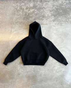 เสื้อมีฮู้ดฮิปฮอปสำหรับผู้ชายผ้าฝ้ายทอปักด้วยลูกปัดย้อมสีทึบเป็นมิตรกับสิ่งแวดล้อมสำหรับฤดูใบไม้ร่วงของ100% - Product Image 6
