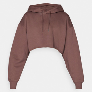 Haute qualité chaud haut court vêtements décontractés entraînement vêtements de sport sweats à capuche à manches longues pull recadrée à capuche pour les femmes - Product Image 6