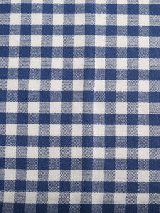Bleu marine à carreaux 100% coton teint en fil chemin de table tissu tissé de luxe maison hôtels fêtes mariages cuisine extérieure moderne - Product Image 4