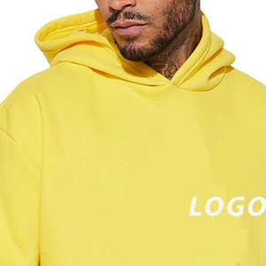 Sudaderas con Capucha Extra Grandes para Hombre 2025, Bordadas, de Felpa Francesa, con Bolsillos, Diseño de Logotipo Personalizado, 100% Algodón - Product Image 4