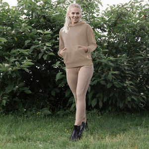 Sweat à capuche professionnel pour l'équitation, couleur personnalisée, tricoté en polaire, avec deux poches latérales pour filles - Product Image 6