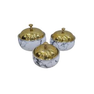 หม้อเสิร์ฟอาหารโลหะทองแดงหม้อเสิร์ฟอาหารหม้อเคลือบเงาออกแบบมาอย่างดี - Product Image 3