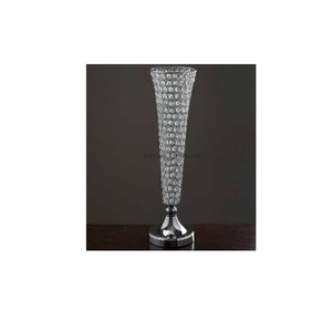 Mesa de cristal y metálica para decorar el hogar, jarrones de flores comerciales, Trompeta decorativa de Navidad de gran tamaño de calidad Premium - Product Image 1