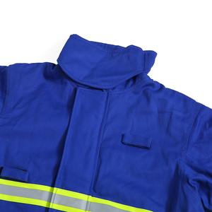 Combinaisons de travail de sécurité réfléchissantes en coton FR 100% avec logo personnalisé, deux pièces pour le travail - Product Image 6