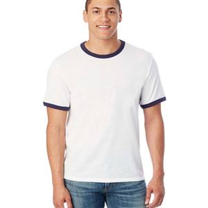 Camiseta Ringer Unisex Manga Corta Casual Sideseamed Shirt - Product Image 1