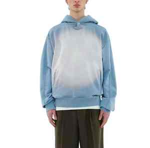 Sweat à capuche décontracté en coton 100% délavé à l'acide, tendance, uni, fabrication pakistanaise, pièce fraîche pour l'hiver - Product Image 1