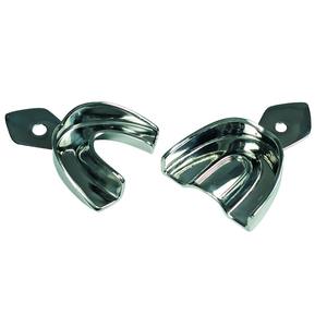 Plateau d'empreinte manuel professionnel à motif solide en acier inoxydable, équipement dentaire certifié CE, tailles personnalisées, Narham Enterprises - Product Image 5