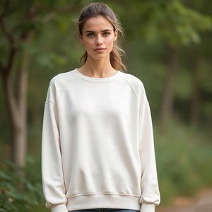 Sweats imprimés pour femmes surdimensionnés lourds 450 GSM imprimés sweat-shirts dames Sublimation imprimé sweat-shirts femme - Product Image 3