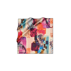 Colorful 90x90 Cacharel Poly Twill <b>Square</b> <b>Scarf</b> - Product Image 1