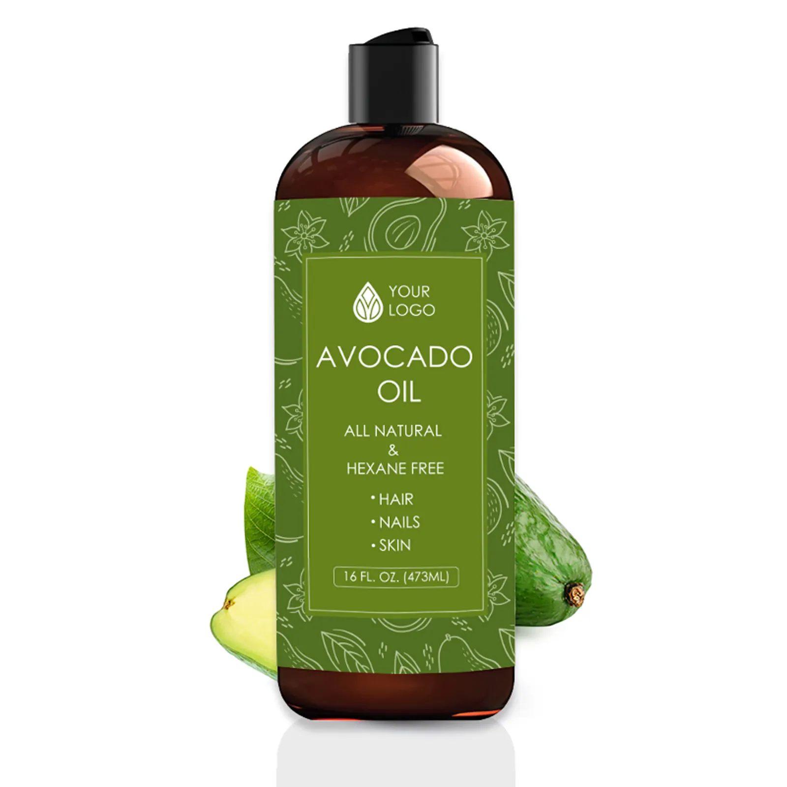 100% Biologische Pure Amandel Etherische Olie Voor Huid-En Haarverzorging Zoete Avocado Olie Body En Huid Olie Oem Private Label