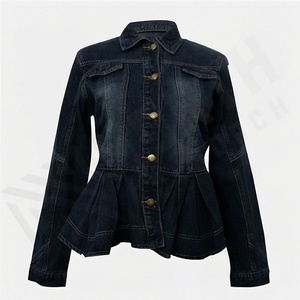 Chaquetas de Lona para Mujer, Ropa Casual de Invierno, Antiarrugas, de Algodón Teñido, Holgadas, Transpirables, Estilo Urbano, Color Personalizado - Product Image 1