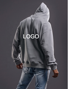 Sudaderas con capucha unisex negras personalizadas al por mayor, de invierno, de alta calidad, bordadas, económicas, de forro polar, de lana, anti-bolitas, de secado rápido - Product Image 5