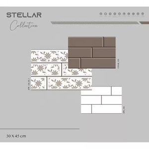 กระเบื้องเซรามิกขนาด300X450มม. สำหรับตกแต่งผนังห้องน้ำขนาด12X18ซม. ดีไซน์ภายในอาคาร - Product Image 2