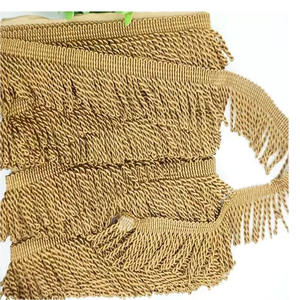 OEM Wholesale French Gold <b>Fringe</b> <b>Top</b> Quality Custom Gold Wire Tassel <b>Fringe</b> High Quality Metallic Bullion <b>Fringe</b> Textile Trim - Product Image 6