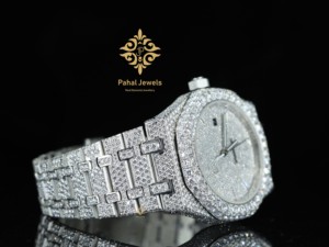 Montre unisexe en moissanite 925 avec fonction date, qualité VVS, bijoux VVS1, 100% passe le testeur de diamants Out Hip Tester - Product Image 3