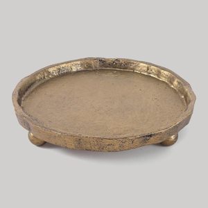 Support de bougie en laiton massif à pieds en griffes, style vintage, pour bougies, bagues, bibelots - Product Image 6