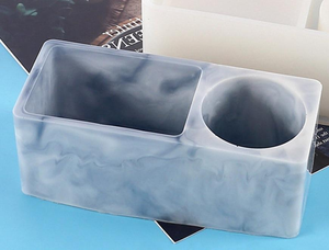 ที่ใส่ปากกาเรซินสำหรับจัดระเบียบโต๊ะสำหรับตกแต่งบ้านอุปกรณ์บนโต๊ะอาหารที่เก็บปากกาในสำนักงานที่บ้านหรูหรา - Product Image 2