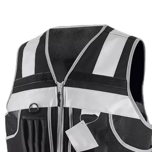 Gilet de sécurité réfléchissant LOGO personnalisé Gilet de travail haute visibilité Uniformes de travail de construction Gilet de sécurité d'ingénieur - Product Image 4