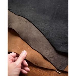 Feuille de cuir de vache et de buffle à grain fendu personnalisée, finition vintage, coupe-vent, marque internationale BS, décoration d'intérieur, artisanat - Product Image 2