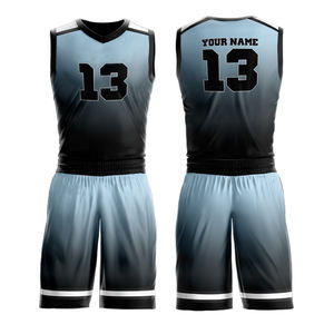 Uniformes de basket-ball sublimés de haute qualité en gros sur mesure ensembles hauts shorts t-shirts jersey avec broderie - Product Image 2