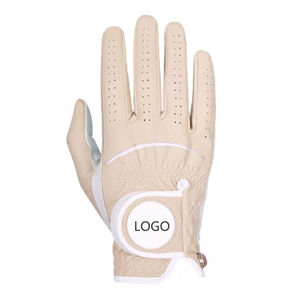 Gants de golf pour hommes personnalisés de qualité supérieure main droite/gauche en cuir noir avec matériau Cabretta jaune blanc noir pour le sport - Product Image 6