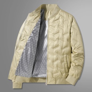 Veste en duvet d'hiver pour hommes Business Casual Stand Collar Windbreaker White Duck Down Padded Lightweight Puffer Coat Big Size 8XL - Product Image 3