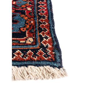 Alfombra de Lana Azul Aalam Anudada a Mano 9x12, Alfombra de Entrada con Medallón, Alfombra Rectangular para Pasillo con Patrones de Rompecabezas, Modelo Paem-520 para el Hogar - Product Image 4