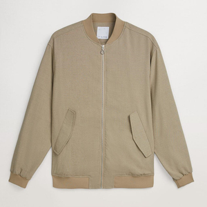 Chaqueta Bomber de Lona Recubierta de Alta Calidad, Unisex, con Logotipo Frontal, Moderna y Elegante, Nueva Colección al por Mayor - Product Image 5