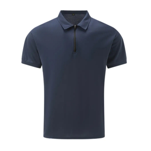 Camisetas de Verano Casuales de Manga Corta con Cierre para Hombre, de Primera Calidad, de Poliéster y Algodón - Product Image 1