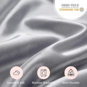 Ensemble cadeau de taie d'oreiller en soie de mûrier 100% pure, qualité 6A, doux pour la peau, taille personnalisée, avec masque pour les yeux et chouchou assortis - Product Image 4