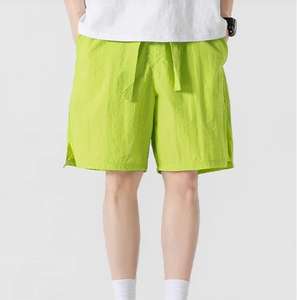 Pantalones cortos para hombre, pantalones cortos de calle personalizados de tamaño para hombre, cintura elástica, transpirables, ecológicos, de punto de cintura media, pantalones cortos calientes - Product Image 4