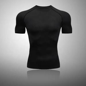 Nouveau hommes GYM T-Shirt sport Streetwear mode surdimensionné T-shirt noir 2024 été manches courtes haut t-shirts T-shirt - Product Image 6