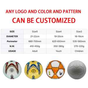 Balón de fútbol de PU y OEM de fábrica con unión térmica de fútbol de PU, precio barato, fútbol de talla 5 de alta calidad para entrenamiento y partido - Product Image 6