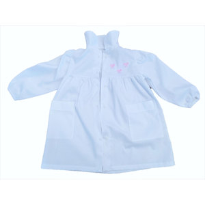 Tablier d'école rose à nœud pour filles - Product Image 1