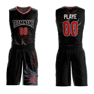 ชุดบาสเก็ตบอลคุณภาพสูงสั่งทำพิเศษ ระบายอากาศได้ดี พิมพ์โลโก้ชื่อทีม ชุดกีฬา ไซส์ใหญ่ ชุดบาสเก็ตบอลเปล่า - Product Image 6