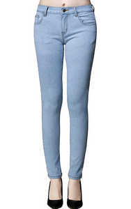 Vente chaude à la mode taille haute femmes jean pantalon personnalisé tenue décontracté respirant coupe ample avec plat avant Style - Product Image 2