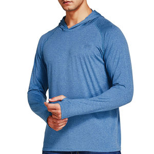 Conception personnalisée, sweat à capuche de pêche à manches longues, grande taille, UPF 50, imperméable, avec masque, matière respirante à séchage rapide, service OEM - Product Image 3