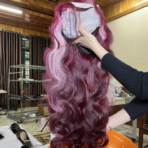 2024 vente en gros chaud dentelle frontale couleur bouclés perruque vierge vietnamien cheveux humains têtes d'entraînement pour les femmes noires à un prix pas cher - Product Image 1