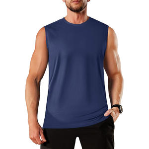 Mens Casual <b>Sleeveless</b> Tank <b>Top</b> Classic Round Neck Cotton Vest Comfortable Everyday <b>Summer</b> Wear - Product Image 2