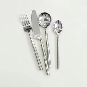 Derniers couverts en acier inoxydable de qualité supérieure au design de nœud Ensemble de couverts en acier miroir élégant, durable et lavable au lave-vaisselle - Product Image 3