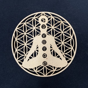 Chưa hoàn thành gỗ lưới phật khắc tường treo hình học thiêng liêng nghệ thuật tường gỗ trang trí nhà đánh bóng kỹ thuật - Product Image 1