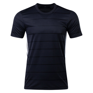 Camiseta de fútbol azul oscuro, nuevo diseño, camisetas deportivas con estampado personalizado, camiseta de jugador de fútbol de algodón y poliéster 100% - Product Image 1
