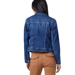 Chaqueta Vaquera Corta para Mujer, Estilo Vintage, Transpirable, Lavada, con Top Corto y Peluche, Fabricante OEM ODM - Product Image 4